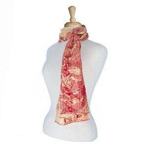 Taj Hotel Home Decor Kantha Cotton Scarve | 1-Piece | Multicolor | 18"x72"